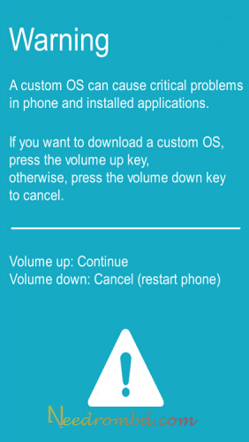 Samsung Download Mode Sign