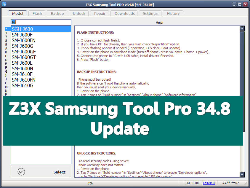 Z3X Samsung Tool Pro 34.8