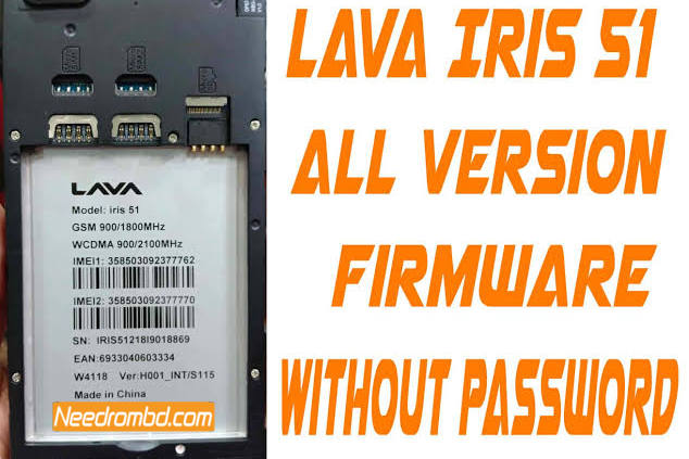 Lava iris 51 S115 Firmware